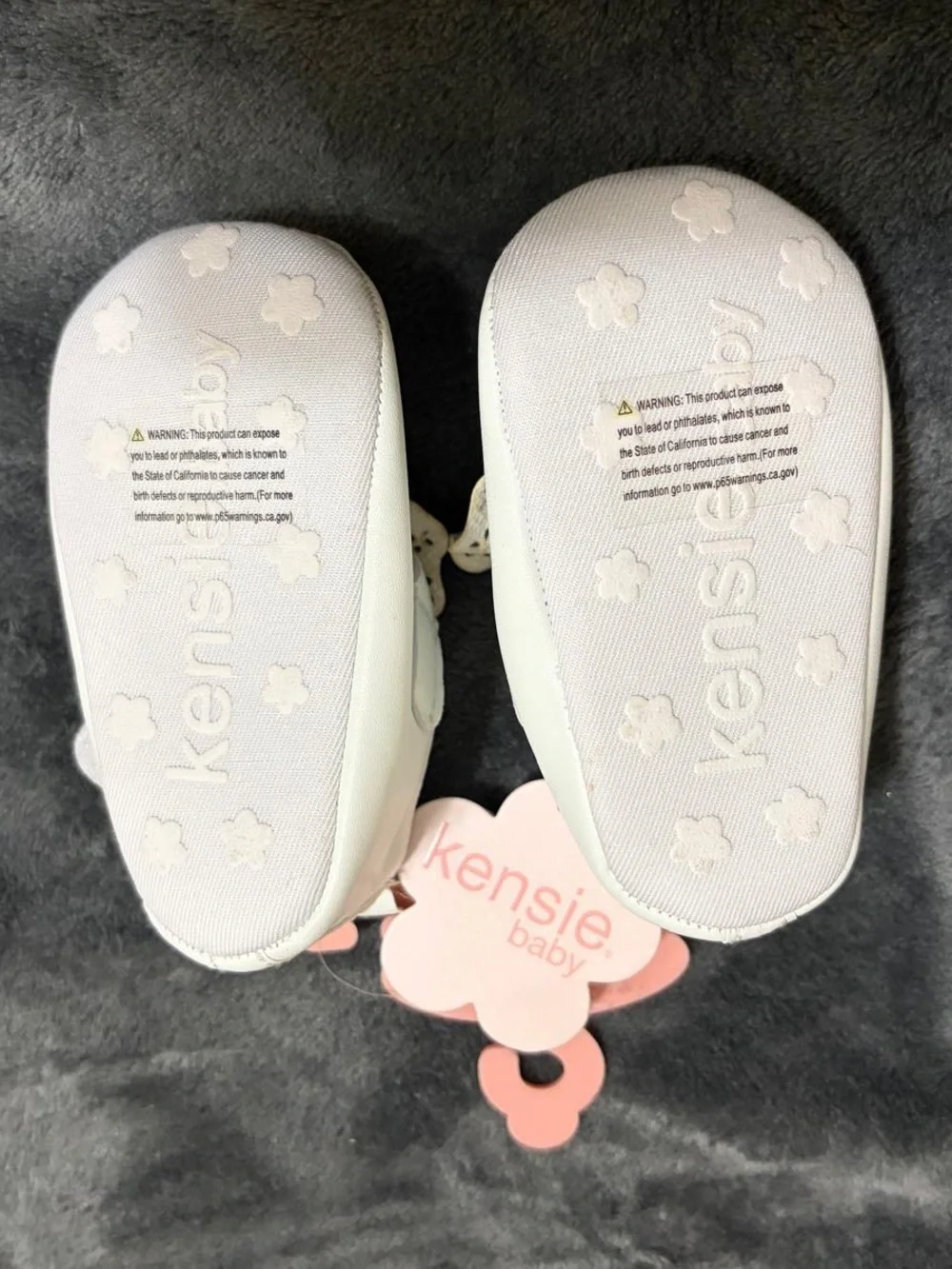 White Baby Girls' Bow Mary Jane Shoes